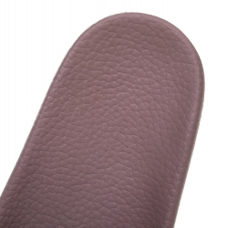 Pre Owned Valentino Lilac Rubber Rockstud Slide Sandals Size 37