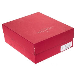 Pre Owned Valentino Blue/Beige Leather Rockstud Cage Sandals Size 38.5