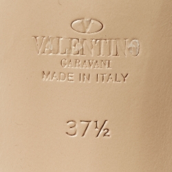 Valentino Light Pink Patent Leather Rockstud Ankle Strap Sandals Size 37.5