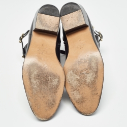 Pre Owned Valentino Black Leather Rockstud Ankle  Boots Size 40