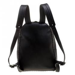 Pre Owned Valentino Black Leather Rockstud Backpack