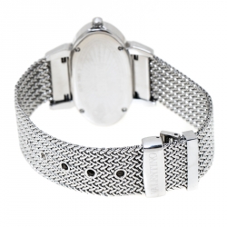 Pre Owned Valentino Mother of Pearl Stainless Steel V50SBQ9991S099 Oval Women's Wristwatch 40 mm