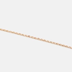 Pre Owned Van Cleef & Arpels Vintage Alhambra Obsidian Diamond 18k Rose Gold 2023 Holiday Pendant Necklace