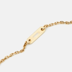 Pre Owned قلادة فان كليف آند اربلز ذهب أصفر عيار 18 صدف سويت ألهامبرا 