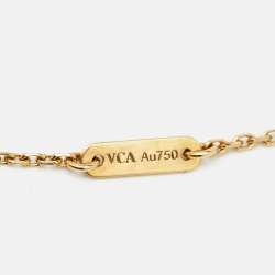 Pre Owned قلادة فان كليف آند اربلز ذهب أصفر عيار 18 صدف سويت ألهامبرا 