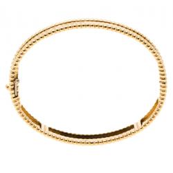 Pre Owned Van Cleef & Arpels Perlée Signature 18k Yellow Gold Bracelet S