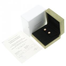 مملوكة  مسبقًا قرط فان كليف & أربيلز ذهب وردي عيار 18 ألماس ديامانت بيرلي