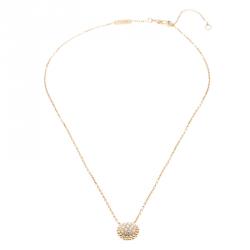 Van Cleef & Arpels Perlee Diamants Diamond 18k Rose Gold Pendant Necklace