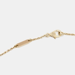 مملوكة مسبقًا Van Cleef & Arpels Vintage Alhambra Carnelian 18k Yellow Gold Necklace