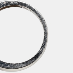 مملوكة مسبقًا Van Cleef & Arpels Vintage Alhambra Diamond 18k White Gold Ring Size 55