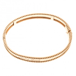 مملوكة مسبقًا سوار فان كليف & أربلز بيرلي ذهب وردي عيار 18 بالشعار M