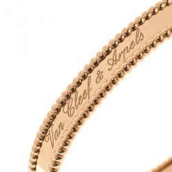 مملوكة مسبقًا سوار فان كليف & أربلز بيرلي ذهب وردي عيار 18 بالشعار M