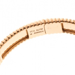 مملوكة مسبقًا سوار فان كليف & أربلز بيرلي ذهب وردي عيار 18 بالشعار M