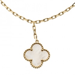 Pre Owned Van Cleef & Arpels Lucky Alhambra 4 Motifs 18K Yellow Gold Bracelet