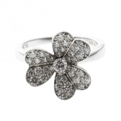 مملوكة مسبقًا خاتم فان كليف & أربلز فريفول ألماس مرصع ذهب أبيض عيار 18