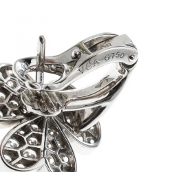 مملوكة مسبقًا Van Cleef & Arpels Frivole Diamond Paved 18K White Gold Earrings