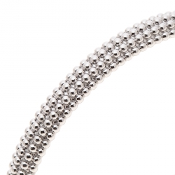 Van Cleef & Arpels Perlee Pearls of Gold 5 Rows White Gold Bracelet M