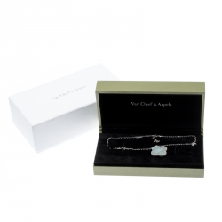 مملوكة مسبقًا Van Cleef & Arpels Magic Alhambra Mother of Pearl 18k White Gold Necklace 