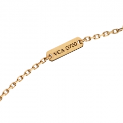 مملوكة مسبقًا قلادة فان كليف & آربلز فينتدج ألهامبرا صدف ذهب أصفر عيار 18