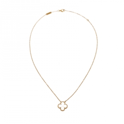 مملوكة مسبقًا قلادة فان كليف & آربلز فينتدج ألهامبرا صدف ذهب أصفر عيار 18