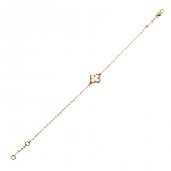 Pre Owned Van Cleef & Arpels Sweet Alhambra Mother of Pearl 18k Yellow Gold Bracelet