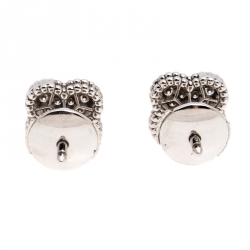 مملوكة مسبقًا أقراط فان كليف آند اربلز سويت الهامبرا ألماس مصفوف و ذهب أبيض عيار 18 و ألماس