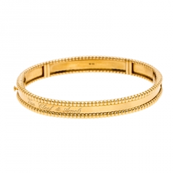 Perlée signature bracelet, medium model 18K yellow gold - Van Cleef & Arpels