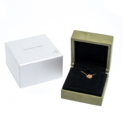 Pre Owned Van Cleef & Arpels Vintage 18K Rose Gold Alhambra Pendant Necklace