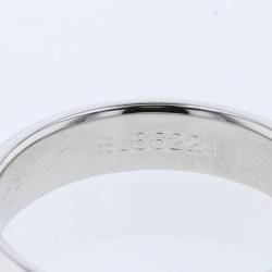 Pre Owned Van Cleef & Arpels Toujours Platinum Band Ring Size 47 