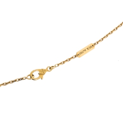 مملوكة مسبقًا Van Cleef & Arpels Magic Alhambra Malachite 18K Yellow Gold Pendant Necklace