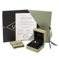 Pre Owned سوار فان كليف آند اربلز "سويت ألهامبرا" صدف و ذهب أصفر عيار 18