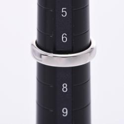 Pre Owned Van Cleef & Arpels 1 Diamond Platinum Wedding Ring Size 47