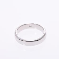 Pre Owned Van Cleef & Arpels 1 Diamond Platinum Wedding Ring Size 47