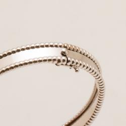 مملوكة مسبقًا Van Cleef & Arpels 18KT White Gold Perlée Signature Bracelet