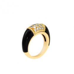 Pre Owned Van Cleef & Arpels 0.54 CTW Diamond 18K Gold Ring Size 48