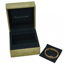 Pre Owned Van Cleef & Arpels Perlee Signature 18K Yellow Gold Bracelet S