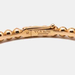 مملوكة مسبقًا سوار فان كليف أند أربلز بيرلي ذهب وردي عيار 18 مقاس متوسط - ميديوم