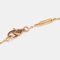 مملوكة مسبقًا Van Cleef & Arpels Sweet Alhambra 18k Rose Gold Carnelian Bracelet