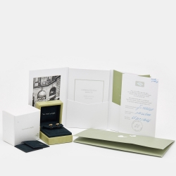 Pre Owned Van Cleef & Arpels Sweet Alhambra Mother of Pearl 18k Yellow Gold Stud Earrings