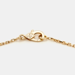 مملوكة مسبقًا Van Cleef & Arpels Vintage Alhambra Mother of Pearl 18k Yellow Gold Pendant Necklace