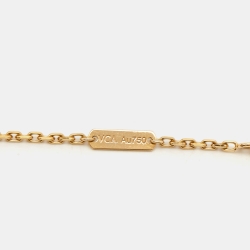Pre Owned Van Cleef & Arpels Trace 18k Yellow Gold Chain