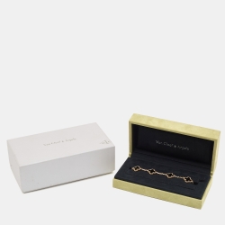 Pre Owned سوار فان كليف أند أربلز فينتدج ألامبرا عقيق ذهب أصفر عيار 18 خمسة حليات