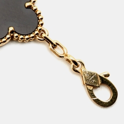 Pre Owned سوار فان كليف أند أربلز فينتدج ألامبرا عقيق ذهب أصفر عيار 18 خمسة حليات