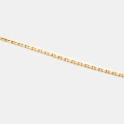 Pre Owned Van Cleef & Arpels Vintage Alhambra Mother of Pearl 18k Yellow Gold Necklace