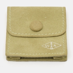 Pre Owned قلادة فان كليف آند اربلز سويت الهامبرا دلاية قلب ذهب وردي عيار 18 و عقيق أحمر