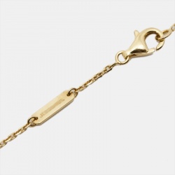 مملوكة مسبقًا Van Cleef & Arpels Vintage Alhambra Mother of Pearl 18k Yellow Gold Necklace