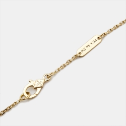 مملوكة مسبقًا Van Cleef & Arpels Vintage Alhambra Mother of Pearl 18k Yellow Gold Necklace