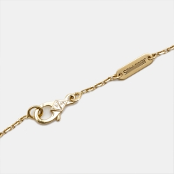 مملوكة مسبقًا Van Cleef & Arpels Vintage Alhambra Mother of Pearl 18k Yellow Gold Necklace