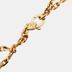 Pre Owned Van Cleef & Arpels Magic Alhambra Mother of Pearl 18k Yellow Gold 6 Motif Necklace