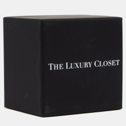 Pre Owned Van Cleef & Arpels Vintage Alhambra Diamond Mother of Pearl 18k Yellow Gold Ring Size 54